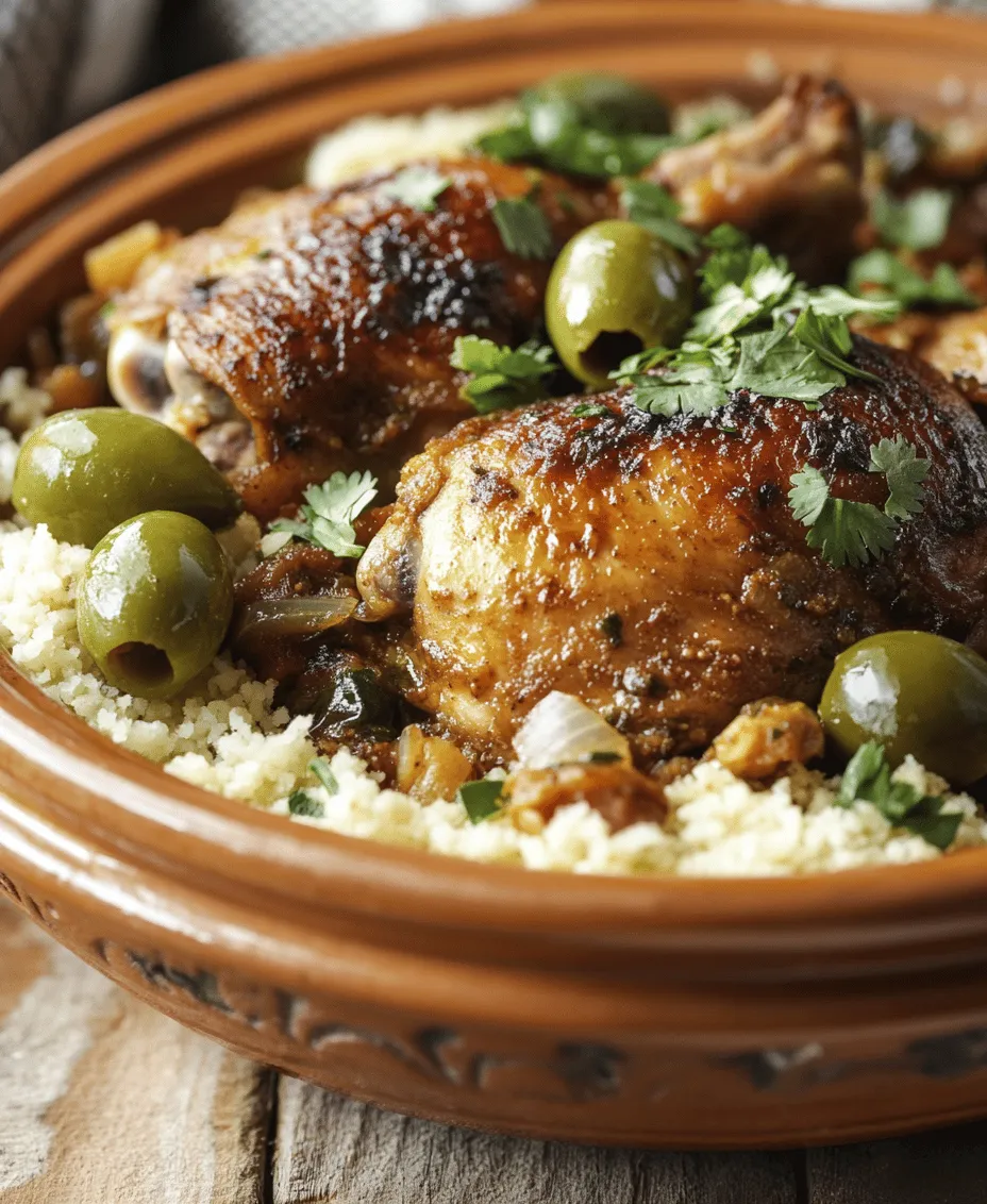 Moroccan cuisine is a vibrant tapestry of flavors and aromas, reflecting the country's rich history and cultural diversity. It is a culinary tradition that marries spices, herbs, and fresh ingredients, resulting in dishes that are both comforting and exciting. Among the many iconic dishes that define Moroccan cooking, Moroccan Chicken Tagine with Olives and Lemons stands out as a staple, beloved for its depth of flavor and aromatic complexity.
