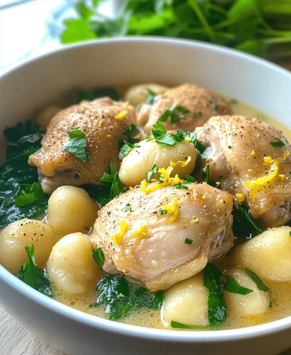 In the fast-paced world we live in, finding time to prepare a wholesome meal can often feel like a daunting task. One-pot meals have emerged as a game-changer for busy families and individuals, offering an effortless solution to cooking that prioritizes both flavor and convenience. The One-Pot Lemon Chicken Gnocchi Delight is the perfect embodiment of this culinary trend, combining tender chicken thighs, creamy sauce, zesty lemon, and fluffy gnocchi into a dish that is as comforting as it is sophisticated. In under 30 minutes, you can serve a delicious dinner that not only satisfies the palate but also garners admiration for its vibrant presentation.