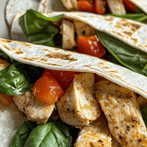 The combination of garlic and cheese is a classic pairing that has been beloved in various cuisines across the globe. Garlic, with its pungent aroma and bold flavor, enhances the taste of many dishes and is known for its numerous health benefits. It not only adds depth to the Cheesy Garlic Chicken Wraps but also provides a delightful aroma that fills your kitchen as it cooks.