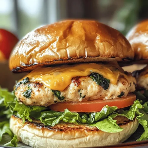 In the world of gourmet burgers, the White Cheddar and Spinach Chicken Burger stands out as a delightful and nutritious option. Combining the lean goodness of ground chicken with the earthy freshness of spinach and the rich, creamy flavor of white cheddar cheese, this recipe is not only a feast for the taste buds but also a boon for health-conscious diners. As more people seek alternatives to traditional beef burgers, the appeal of these chicken burgers lies in their unique flavor profile and the ability to customize them to suit a variety of tastes.