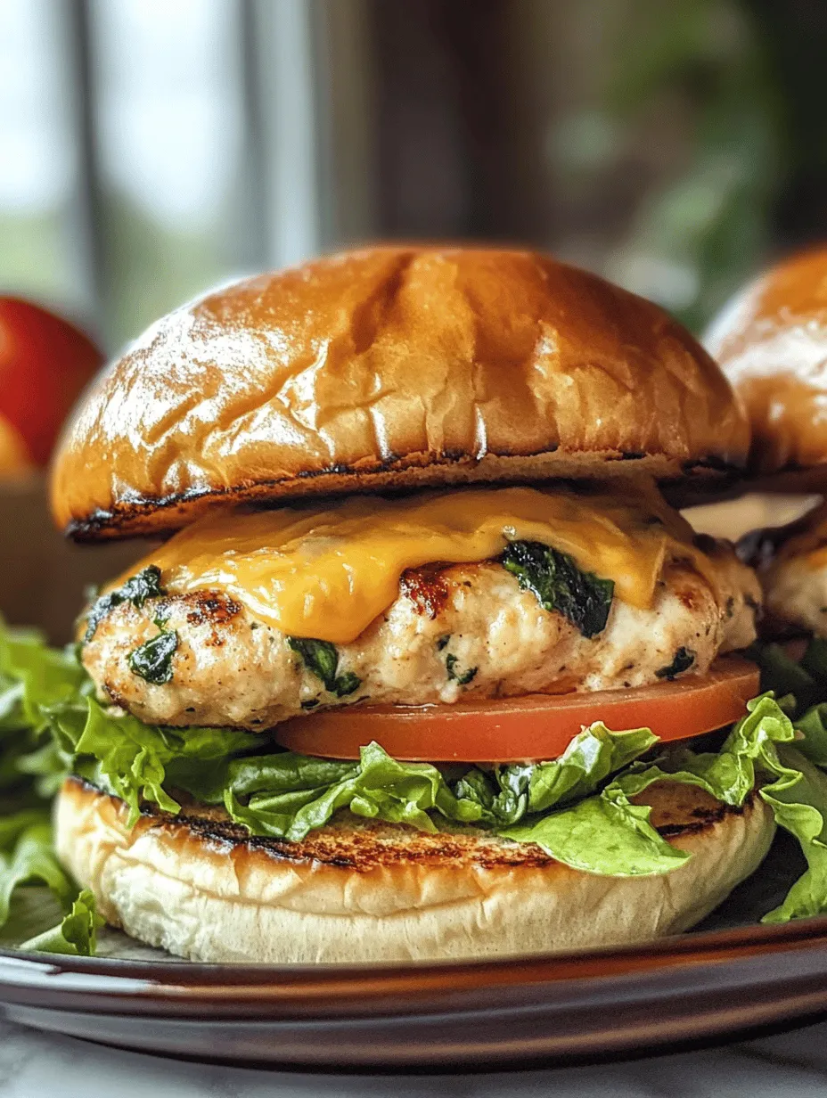 In the world of gourmet burgers, the White Cheddar and Spinach Chicken Burger stands out as a delightful and nutritious option. Combining the lean goodness of ground chicken with the earthy freshness of spinach and the rich, creamy flavor of white cheddar cheese, this recipe is not only a feast for the taste buds but also a boon for health-conscious diners. As more people seek alternatives to traditional beef burgers, the appeal of these chicken burgers lies in their unique flavor profile and the ability to customize them to suit a variety of tastes.