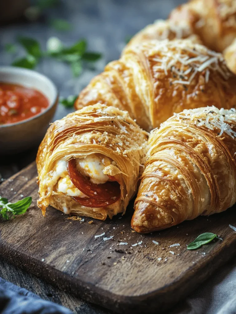 Are you ready to embark on a culinary adventure that blends the flaky, buttery goodness of croissants with the savory, mouthwatering flavors of pizza? Introducing Mozzarella Pepperoni Croissant Rolls! This delightful dish is not only a feast for the taste buds but also a visual treat, perfect for impressing guests at a gathering or simply enjoying a cozy night in with family.