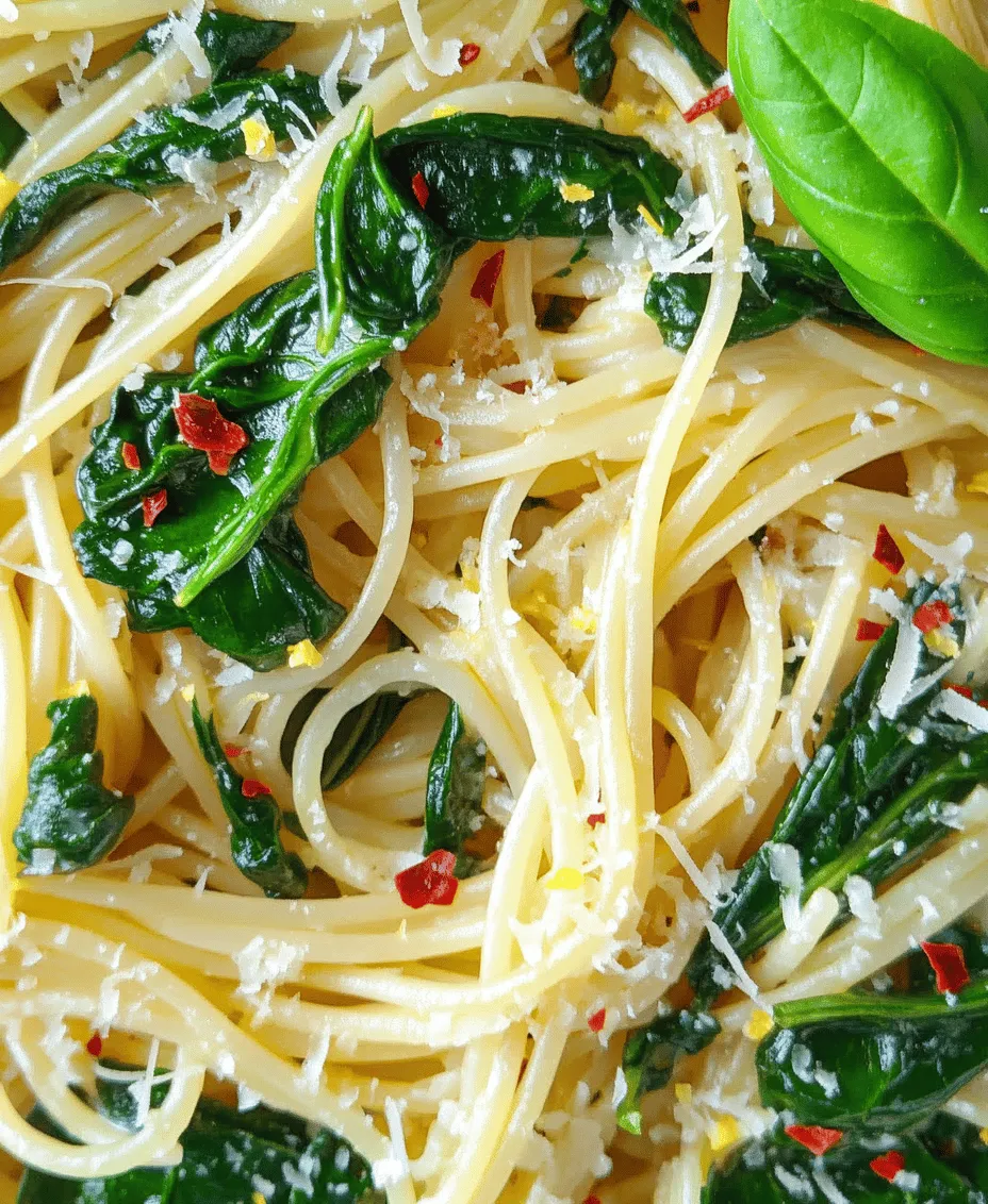 If you're looking for a dish that combines freshness, flavor, and simplicity, look no further than Spinach Lemon Pasta. This vibrant dish is a delightful celebration of healthy ingredients that come together in a matter of minutes, making it an ideal choice for busy weeknight dinners or elegant weekend gatherings. The refreshing flavors of spinach and the zesty brightness of lemon create a perfectly balanced pasta experience that is both satisfying and light.