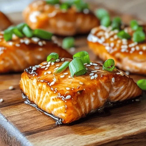 Crispy Honey Garlic Salmon Bites are a delightful dish that works beautifully as either an appetizer or a main course. This recipe is perfect for gatherings, family dinners, or even a quick weeknight meal, showcasing the versatility of salmon in a way that is sure to impress. Salmon, a celebrated fish in culinary circles, is not only rich in flavor but also packed with nutrients, making it a superb choice for health-conscious eaters.