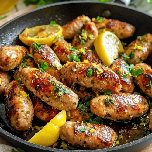 There’s something inherently satisfying about crafting your own sausages at home. The allure of homemade sausages lies not only in the freshness and superior taste but also in the ability to control every ingredient that goes into them. This gives you the unique opportunity to tailor flavors to your liking while ensuring a healthier end product. If you're on the lookout for a vibrant twist on a classic dish, then Zesty Lemon Herb Chicken Sausages should certainly be on your radar. These sausages stand out as a fresh, flavorful alternative to traditional pork or beef sausages, offering a delightful mix of savory and zesty notes that is sure to impress your taste buds.