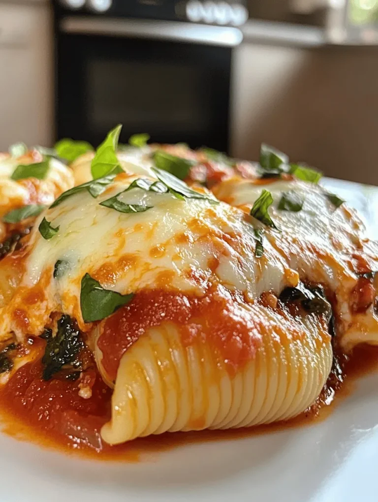 Delve into the delightful world of Italian comfort food with our Easy Spinach and Ricotta Stuffed Shells recipe. This dish combines the creamy richness of ricotta cheese with the vibrant freshness of spinach, all enveloped in tender pasta shells and smothered in marinara sauce. Perfect for family dinners or impressing guests, this recipe is not only simple but also packed with flavor.