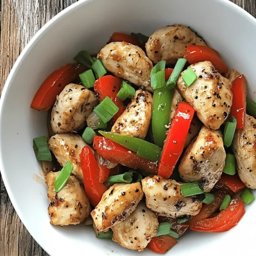 If you're in search of a dish that tantalizes the taste buds while offering a delightful balance of flavors, look no further than Spicy Black Pepper Chicken with a Twist. This culinary masterpiece is not just another chicken recipe; it's an experience that brings together the heat of black pepper, the savory depth of umami, and the refreshing crunch of vegetables. The harmony of these elements makes this dish a standout choice for both weeknight dinners and special occasions alike.