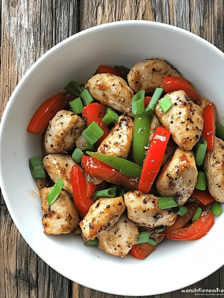 If you're in search of a dish that tantalizes the taste buds while offering a delightful balance of flavors, look no further than Spicy Black Pepper Chicken with a Twist. This culinary masterpiece is not just another chicken recipe; it's an experience that brings together the heat of black pepper, the savory depth of umami, and the refreshing crunch of vegetables. The harmony of these elements makes this dish a standout choice for both weeknight dinners and special occasions alike.
