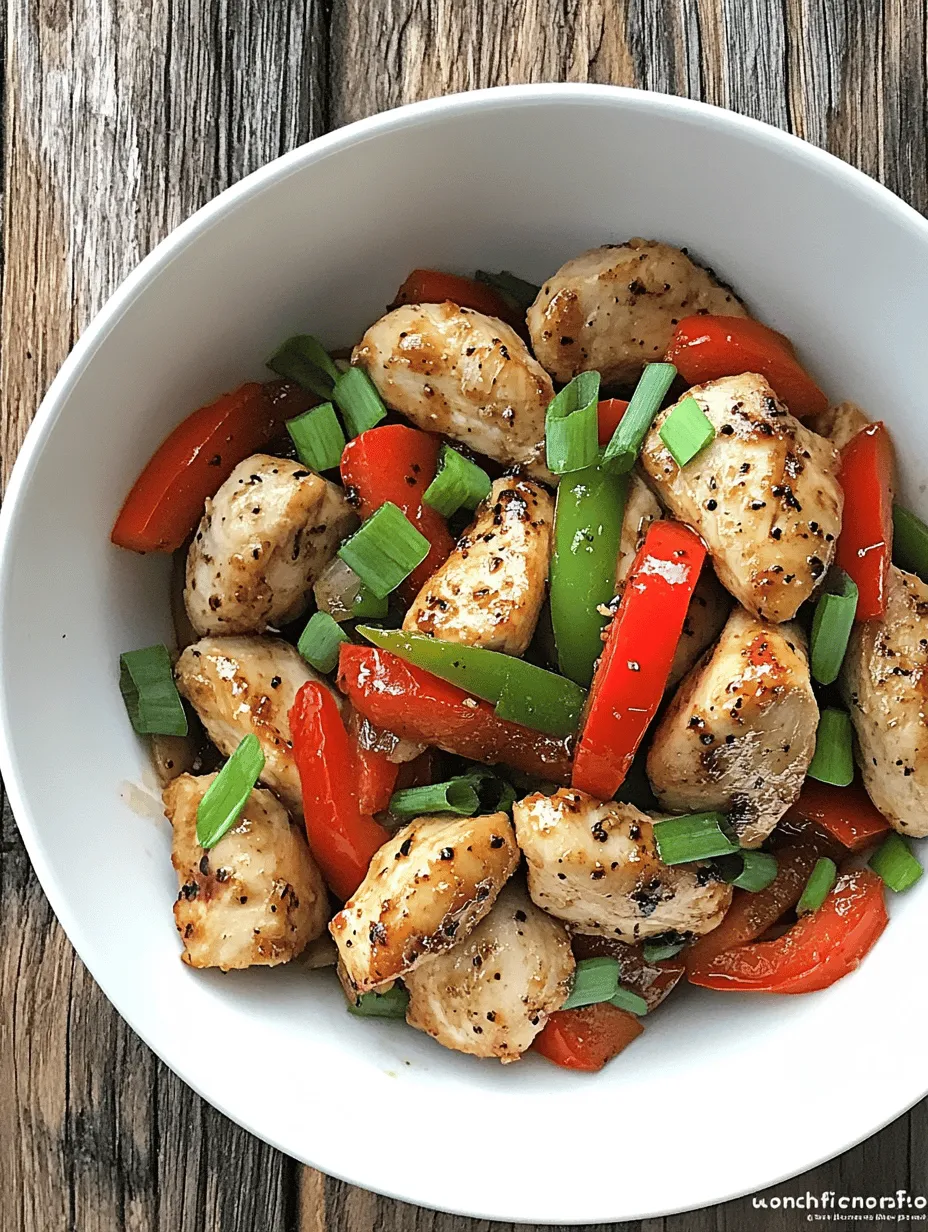 If you're in search of a dish that tantalizes the taste buds while offering a delightful balance of flavors, look no further than Spicy Black Pepper Chicken with a Twist. This culinary masterpiece is not just another chicken recipe; it's an experience that brings together the heat of black pepper, the savory depth of umami, and the refreshing crunch of vegetables. The harmony of these elements makes this dish a standout choice for both weeknight dinners and special occasions alike.