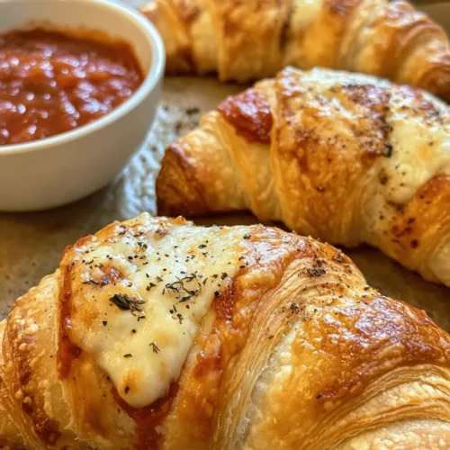 Croissant rolls have gained immense popularity in kitchens around the world, thanks to their flaky texture and buttery flavor that can elevate any meal or snack. The versatility of croissant dough is one of its most appealing qualities; it can be filled with a myriad of ingredients, from sweet jams and chocolate to savory cheeses and meats. One such delightful combination that promises to tantalize your taste buds is the Mozzarella Pepperoni Croissant Rolls. By merging the classic Italian flavors of mozzarella and pepperoni with the light, airy characteristics of a croissant, these rolls create a delicious treat that is perfect for any occasion—be it a quick snack, a savory appetizer for your next gathering, or even a luxurious breakfast option.