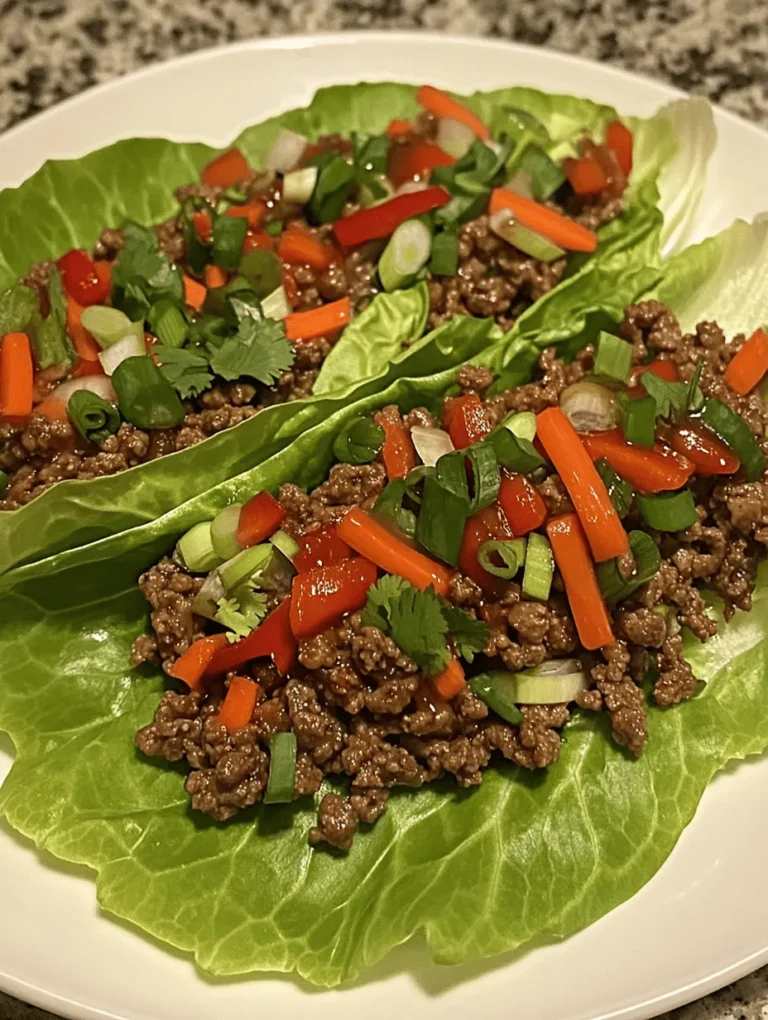 To truly appreciate the depth of flavor in Asian-Style Ground Beef Lettuce Wraps, it’s essential to understand the role each ingredient plays in the dish. Here’s a closer look at the foundational components that make this recipe a standout.