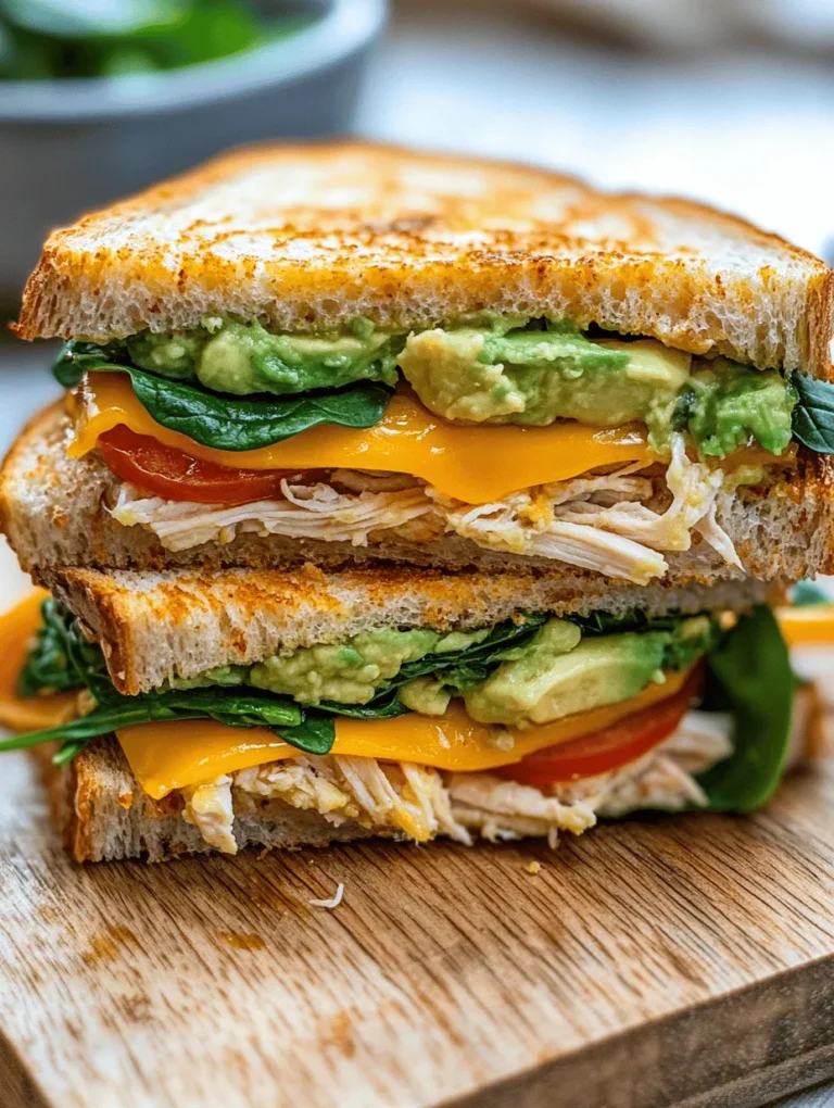 At the heart of the Chicken Avocado Melt Sandwich is the star ingredient: chicken breasts. This lean source of protein is celebrated for its ability to support muscle growth, boost metabolism, and aid in recovery after exercise. A typical serving of chicken breast contains around 31 grams of protein per 100 grams, making it an excellent choice for those looking to increase their protein intake without excessive calories or fat.
