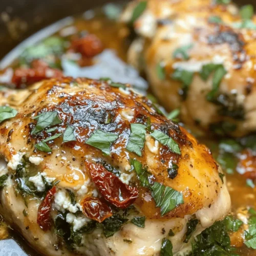 If you're looking to elevate your weeknight dinners, the Delightful Herb & Cheese Stuffed Chicken Breast is the perfect recipe to impress your family and friends. This dish combines succulent chicken breasts with a creamy, flavorful filling made from fresh herbs, cheese, and vibrant vegetables. The result is not only visually appealing but also bursting with flavor, making it a sure-fire hit at the dining table.