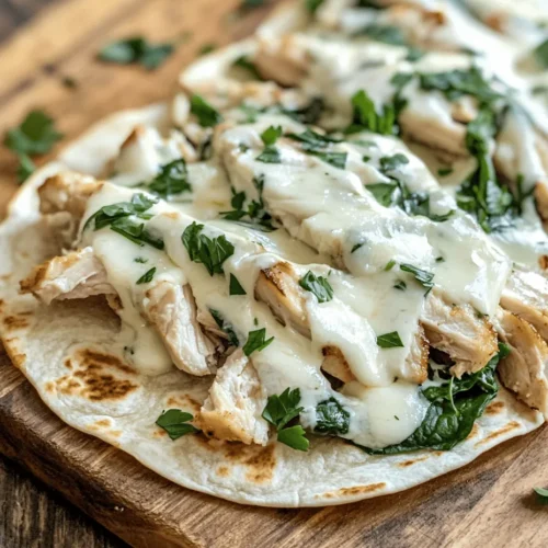 Wraps have become a popular go-to meal option for families and individuals alike, offering a delightful combination of convenience, versatility, and flavor. Whether you’re packing lunch for a busy workday, preparing a quick dinner after a long day, or looking to impress guests with an easy yet delicious dish, wraps provide an ideal solution. Among the myriad of choices available, Cheesy Garlic Chicken Wraps stand out as a truly delectable option that is both simple to prepare and bursting with flavor.