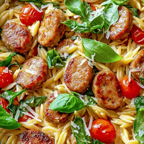 In the world of comforting meals, few dishes can compete with the delightful Creamy Chicken Sausage Orzo Skillet. This dish combines tender chicken sausage, creamy orzo pasta, and vibrant vegetables, making it a satisfying option for dinner. The creamy texture, coupled with the savory flavors of chicken sausage and the freshness of cherry tomatoes and spinach, creates a harmonious blend that is both delicious and nourishing. Additionally, its one-pan preparation makes it an ideal choice for busy weeknight dinners when time is of the essence, yet you still crave a home-cooked, hearty meal.