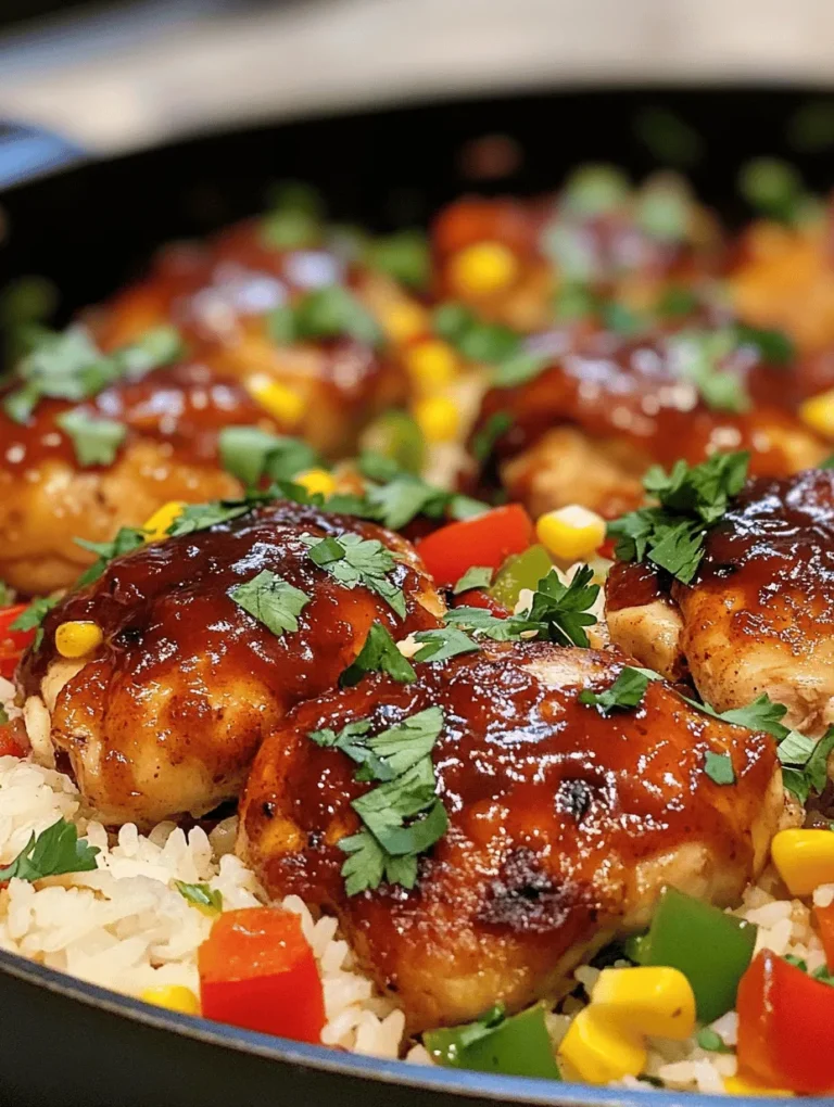 In today's fast-paced world, the need for quick, delicious, and nutritious meals has never been greater. Enter One-Pan Honey BBQ Chicken Rice, a dish that perfectly marries convenience with mouthwatering flavor. This recipe encapsulates everything we love about one-pan meals: simplicity, ease of preparation, and minimal cleanup. With succulent chicken thighs glazed in a sweet and smoky honey BBQ sauce, paired with fluffy rice, vibrant vegetables, and a touch of aromatic spices, this dish is bound to become a family favorite.