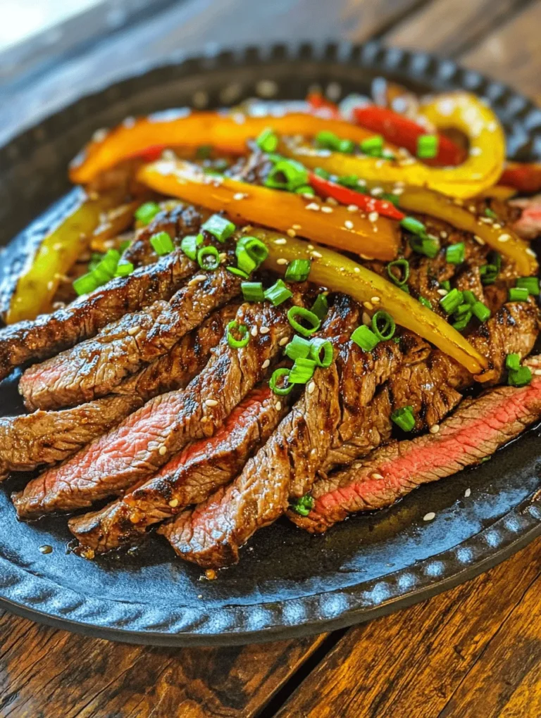 Sizzling Pepper Steak with Onions is a beloved dish that encapsulates a combination of vibrant flavors and satisfying textures, making it a favorite among home cooks and food enthusiasts alike. This stir-fry dish features tender strips of flank steak seared to perfection and tossed with colorful bell peppers and onions, all coated in a savory sauce that tantalizes the taste buds. Whether you're looking for a quick weeknight dinner or an impressive dish for a special occasion, this recipe delivers both deliciousness and versatility.