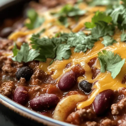 Chili Mac Delight is a hearty and satisfying dish that perfectly marries the creamy goodness of macaroni and cheese with the robust flavors of chili. This delightful one-pot meal is not just a recipe; it’s an experience that brings warmth and comfort, making it an ideal choice for families, gatherings, or those cozy nights in when you crave something filling and delicious. With its rich textures and vibrant taste, Chili Mac has earned its place as a beloved comfort food in many homes across the country.