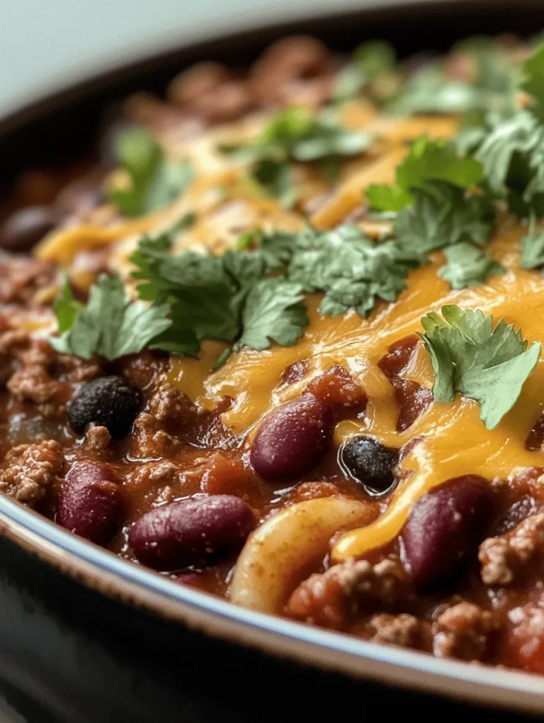 Chili Mac Delight is a hearty and satisfying dish that perfectly marries the creamy goodness of macaroni and cheese with the robust flavors of chili. This delightful one-pot meal is not just a recipe; it’s an experience that brings warmth and comfort, making it an ideal choice for families, gatherings, or those cozy nights in when you crave something filling and delicious. With its rich textures and vibrant taste, Chili Mac has earned its place as a beloved comfort food in many homes across the country.