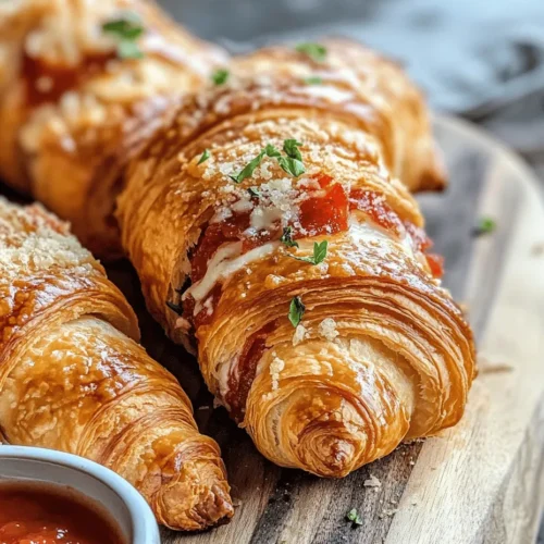 In the world of culinary delights, few snacks can rival the satisfying combination of flakiness, gooeyness, and savory flavor. Enter the Mozzarella Pepperoni Croissant Rolls, a delightful fusion that transforms everyday ingredients into an extraordinary treat. Imagine biting into a golden, flaky croissant that gives way to a cheesy interior bursting with melty mozzarella and spicy pepperoni. Whether you're hosting a party, gearing up for game day, or simply looking for a cozy family dinner option, these croissant rolls promise to be a hit with everyone at the table.