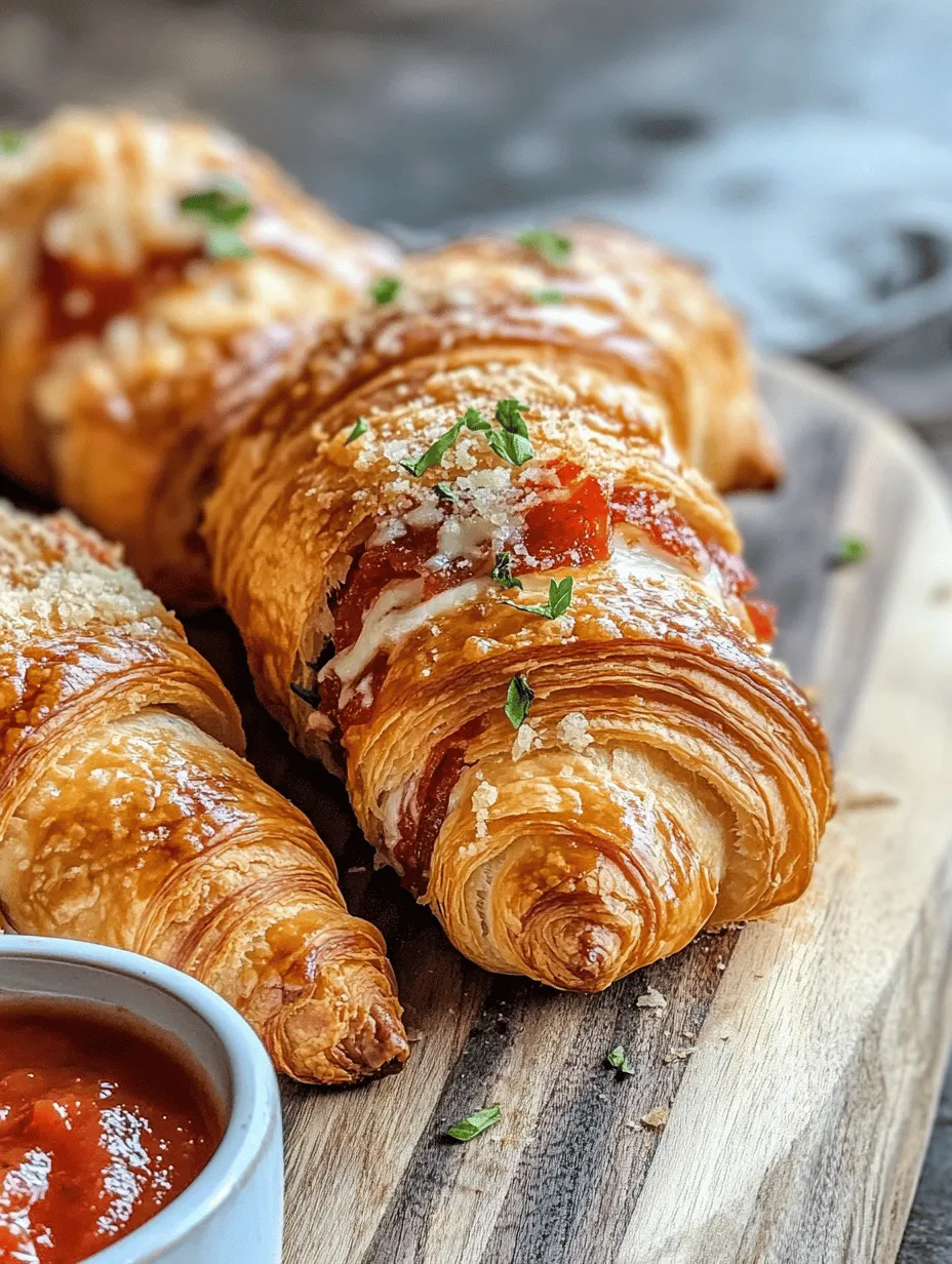 In the world of culinary delights, few snacks can rival the satisfying combination of flakiness, gooeyness, and savory flavor. Enter the Mozzarella Pepperoni Croissant Rolls, a delightful fusion that transforms everyday ingredients into an extraordinary treat. Imagine biting into a golden, flaky croissant that gives way to a cheesy interior bursting with melty mozzarella and spicy pepperoni. Whether you're hosting a party, gearing up for game day, or simply looking for a cozy family dinner option, these croissant rolls promise to be a hit with everyone at the table.
