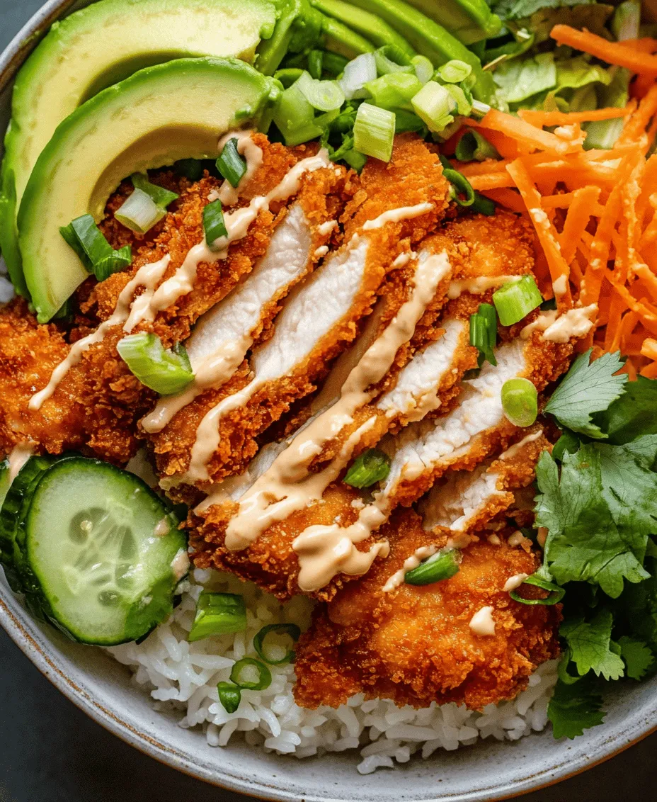At the heart of Bang Bang Chicken Bowls lies a trio of main components: crispy chicken, an assortment of fresh vegetables, and the signature Bang Bang sauce. Each element plays a crucial role in creating a dish that is not only delicious but also balanced and nutritious.