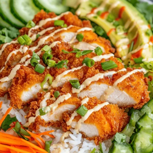 At the heart of Bang Bang Chicken Bowls lies a trio of main components: crispy chicken, an assortment of fresh vegetables, and the signature Bang Bang sauce. Each element plays a crucial role in creating a dish that is not only delicious but also balanced and nutritious.