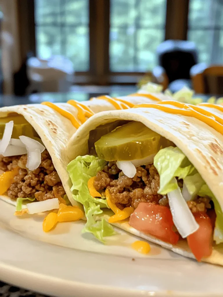 In the world of quick and satisfying meals, few things hit the spot quite like a homemade wrap. Today, we elevate the classic fast-food experience with our Homemade Big Mac Wraps featuring a tantalizing special sauce that will leave your taste buds dancing. This recipe combines the flavors of a beloved burger in a portable format, making it perfect for lunch, dinner, or even a fun gathering. With simple ingredients and straightforward steps, you’ll be able to create a mouthwatering dish that is both delicious and fulfilling.