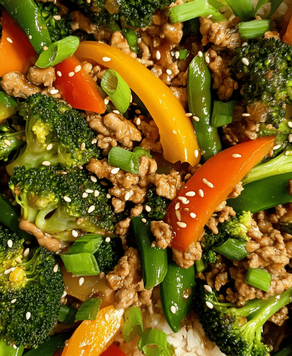 The world of stir-fry is both vibrant and versatile, offering a quick and healthy meal option that can be tailored to suit your tastes. One delightful recipe that stands out is the Ground Turkey Teriyaki Stir Fry, a dish that combines the lean protein of ground turkey with an array of colorful, crunchy vegetables and a savory sauce that ties it all together. This dish is not only easy to prepare but also provides a delightful balance of flavors and textures that can cater to the entire family’s palate.