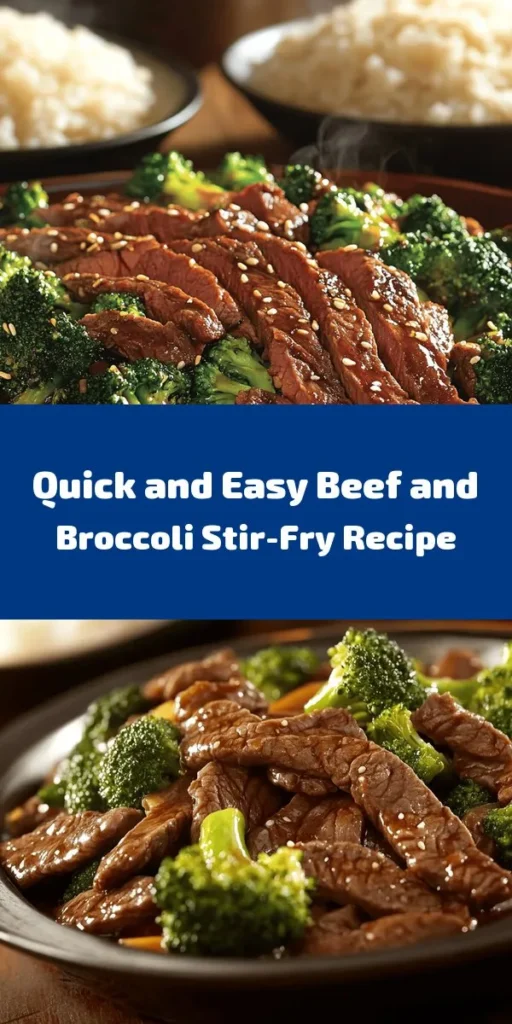 Whip up this Wok-tastic Beef & Broccoli Delight for a quick and delicious weeknight dinner! With tender flank steak, vibrant broccoli, and a savory sauce, this dish is packed with flavor. It takes just 30 minutes from prep to plate, making it perfect for busy evenings. Serve it over steamed rice or noodles for a satisfying meal that the whole family will love. Enjoy a taste of Asian cuisine right in your kitchen!