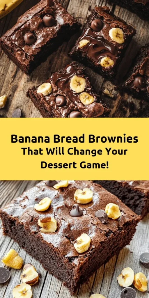 Indulge in a delightful treat with these Banana Bread Brownies! Combining the classic flavors of banana bread with the richness of brownies, this recipe is a must-try. Made with ripe bananas, applesauce, and a touch of cocoa, it’s both moist and delicious. Perfect for a snack or dessert, you can even add nuts and chocolate chips for extra flair. Easy to make and ready in just 45 minutes, enjoy these decadent squares warm or cooled!