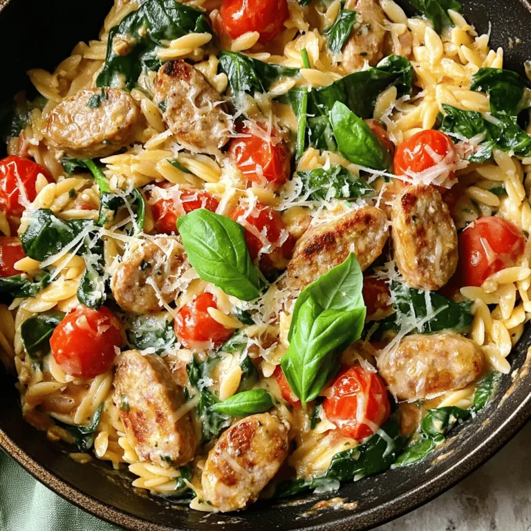 When it comes to comfort food that satisfies both the palate and the soul, few dishes can compete with creamy chicken sausage orzo. This delightful one-pot meal combines the heartiness of chicken sausage with the delicate texture of orzo pasta, enveloped in a rich and creamy sauce that bursts with flavor. It’s a dish that masterfully balances savory and creamy elements, making it an instant favorite among families and food enthusiasts alike.