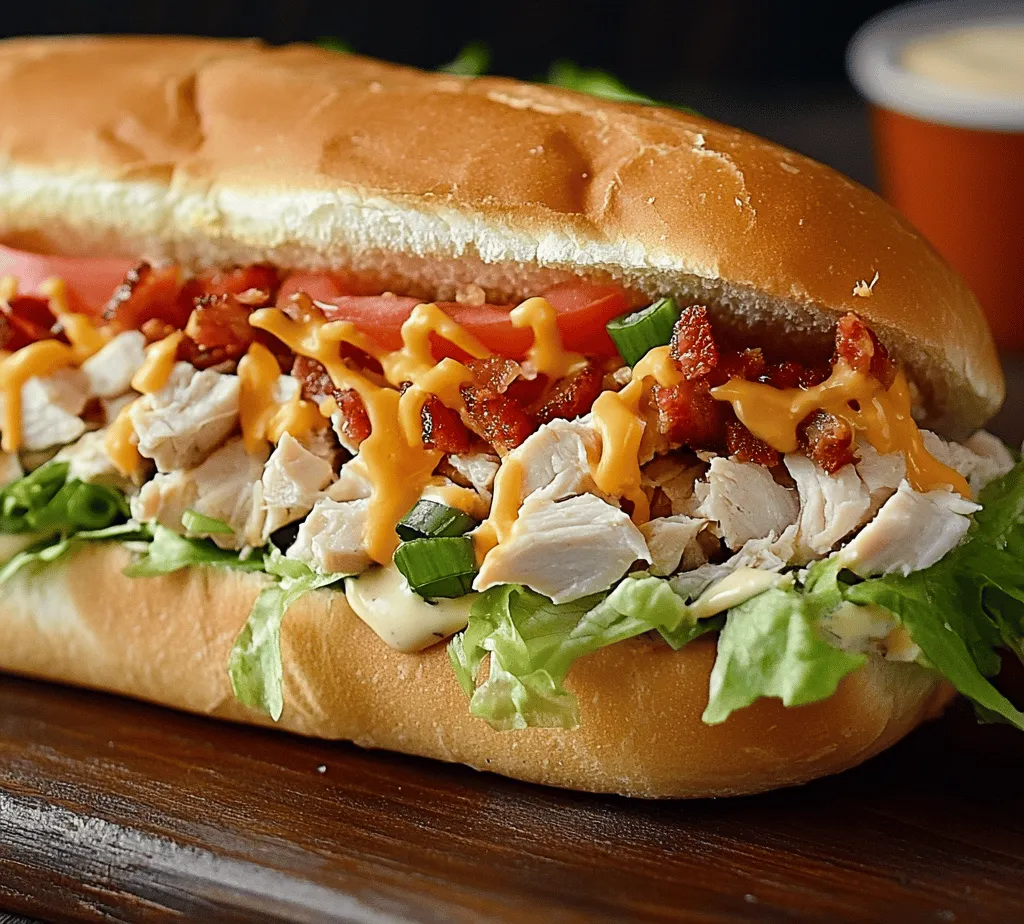 Subs and sandwiches have long been a staple of casual dining, loved for their convenience and versatility. Whether at a picnic, game day gathering, or simply a quick lunch, these handheld delights provide endless possibilities. Among the many variations available, the Chopped Chicken Bacon Ranch Sub stands out as a crowd-pleaser that combines savory, crunchy, and creamy elements into every bite. This delicious, easy-to-make sub is perfect for any occasion, bringing together tender chicken, crispy bacon, creamy ranch dressing, and melted cheese, all nestled in a soft sub roll.