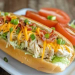 Subs and sandwiches have long been a staple of casual dining, loved for their convenience and versatility. Whether at a picnic, game day gathering, or simply a quick lunch, these handheld delights provide endless possibilities. Among the many variations available, the Chopped Chicken Bacon Ranch Sub stands out as a crowd-pleaser that combines savory, crunchy, and creamy elements into every bite. This delicious, easy-to-make sub is perfect for any occasion, bringing together tender chicken, crispy bacon, creamy ranch dressing, and melted cheese, all nestled in a soft sub roll.