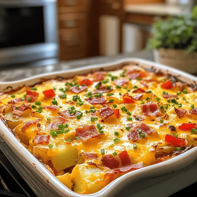 Breakfast casseroles have become a beloved staple in many households, transforming the way we enjoy our first meal of the day. These hearty dishes combine various ingredients into a single, baked creation that not only saves time but also pleases the palate. Among the myriad of breakfast casserole recipes, the Cheesy Bacon Potato Breakfast Casserole stands out for its rich flavors and comforting essence. This dish is the perfect blend of crispy bacon, tender potatoes, and melty cheese, making it a go-to option for breakfast enthusiasts and busy families alike.