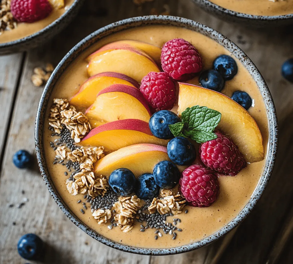 In recent years, smoothie bowls have taken the culinary world by storm, evolving from a simple health food trend into a vibrant breakfast or snack option beloved by many. These visually appealing bowls combine the goodness of smoothies with a variety of toppings, transforming a quick beverage into a satisfying meal. Packed with nutrients and bursting with flavor, smoothie bowls offer a delicious way to start your day or recharge during a mid-afternoon slump. As we embrace the warmer months, the refreshing peach smoothie bowl stands out as an ideal summer treat that not only quenches your thirst but also tantalizes your taste buds.