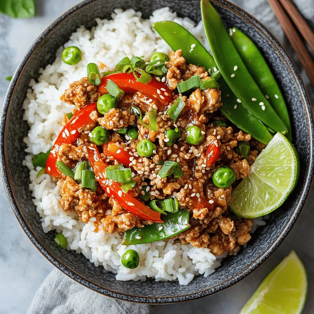 At the heart of the Firecracker Ground Chicken Bowl is ground chicken, a lean protein that is both versatile and healthy. Ground chicken absorbs flavors exceptionally well, making it an ideal canvas for the bold spices and sauces that characterize this dish. Compared to other meats, ground chicken has a lower fat content, making it a nutritious choice for those looking to maintain a balanced diet. It cooks quickly, which is essential for a weeknight meal, and can be easily paired with various seasonings and ingredients to create diverse flavor profiles.