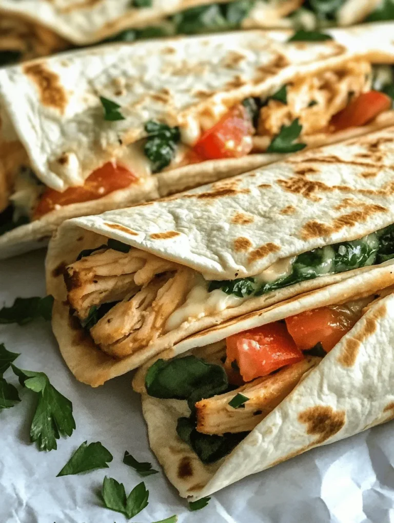 At the heart of our Cheesy Garlic Chicken Wraps is the boneless, skinless chicken breast. This lean protein is favored by countless home cooks for its versatility and health benefits. Chicken breasts are rich in essential nutrients, including protein, vitamins B6 and B12, niacin, and minerals such as phosphorus and selenium.