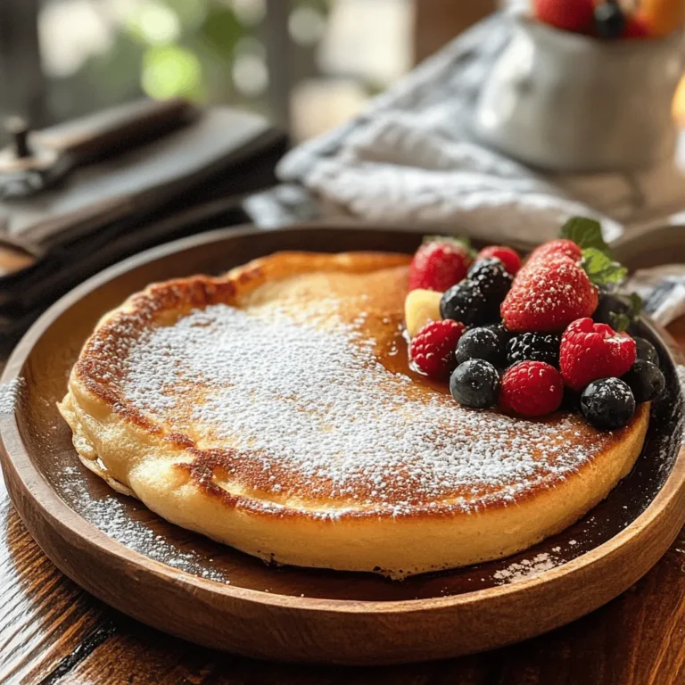 Imagine waking up to a breakfast that feels like a special occasion, even on a regular weekday. Baked German pancakes, known for their unique texture and delightful flavor, provide just that experience. Unlike traditional pancakes that are cooked individually on a griddle, these fluffy German clouds are baked in the oven, creating a light and airy dish that puffs up beautifully, resembling a golden-brown soufflé.