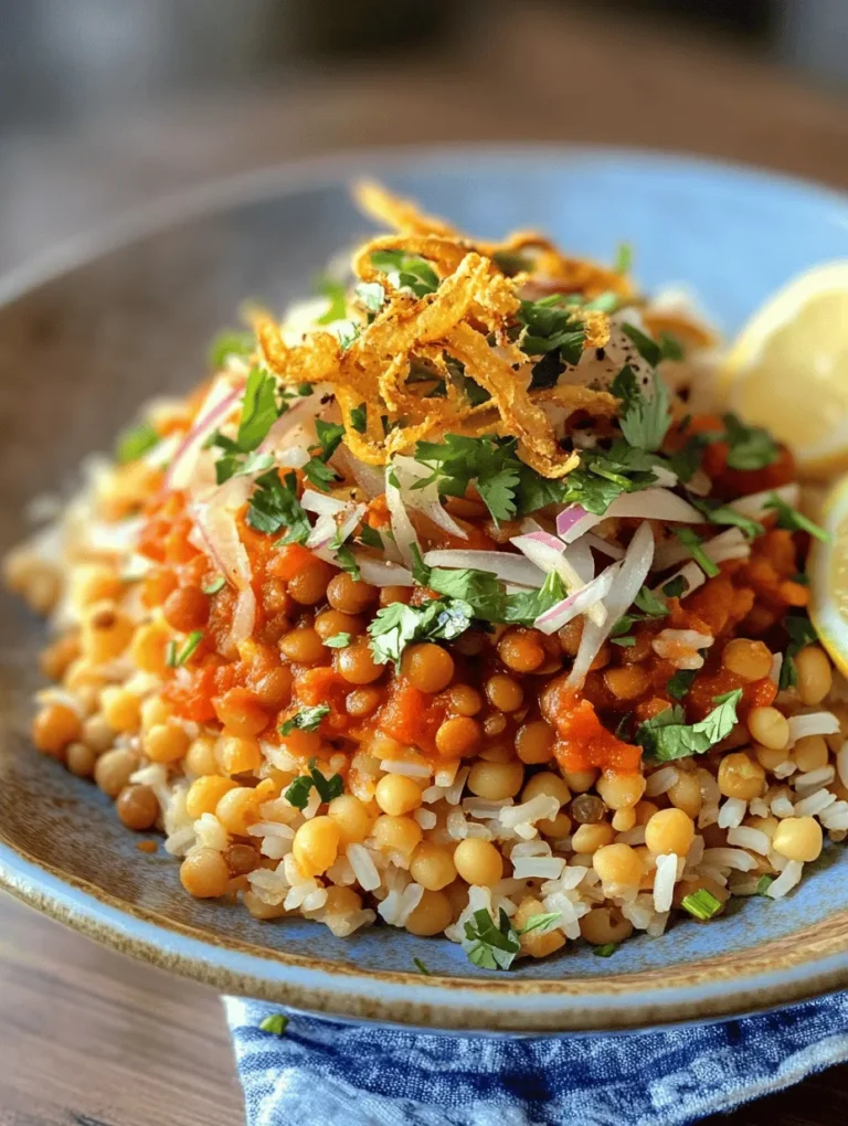 Koshari is more than just a dish; it is a culinary journey that takes you straight to the heart of Egyptian culture. This hearty meal combines lentils, rice, macaroni, and a robust tomato sauce, creating a delightful blend of flavors and textures that satisfies both the palate and the soul. As one of the most popular street foods in Egypt, Koshari has become a staple in households, served not only as a daily meal but also during family gatherings and celebrations. Its comforting nature and rich taste make it a dish that brings people together, highlighting the communal aspect of dining in Egyptian society.