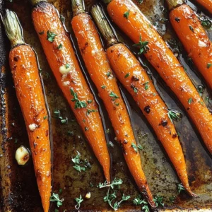 Honey Garlic Butter Roasted Carrots are a delightful side dish that brings a touch of sweetness and sophistication to any meal. This dish combines tender, caramelized carrots with the rich flavors of honey, garlic, and butter, creating a perfect balance that appeals to a wide range of palates. Whether served alongside a holiday feast or as a simple weeknight dinner accompaniment, these roasted carrots are sure to impress.