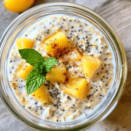 In today’s fast-paced world, breakfast often becomes an afterthought. However, overnight oats have emerged as a popular and convenient breakfast choice for health-conscious individuals and busy families alike. These delightful, no-cook oats allow you to prepare a nutritious meal in advance, ensuring that you can start your day with energy and satisfaction. The recipe we're diving into today combines the wholesome goodness of oats with the sweet, juicy flavor of fresh peaches, creating a dish that’s not only delicious but also packed with nutrients.