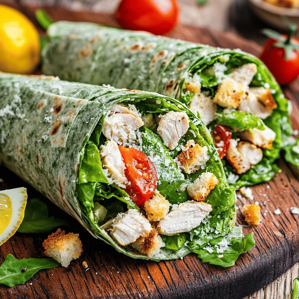 Wraps have become a staple in the culinary world, celebrated for their convenience, versatility, and delicious flavor combinations. Whether enjoyed as a quick lunch, a hearty dinner, or a meal prep option, wraps provide a satisfying solution for busy individuals and families. Among the myriad of wrap recipes available, Zesty Chicken Caesar Wraps stand out for their vibrant flavors and wholesome ingredients. These wraps offer a delightful twist on the classic Caesar salad, combining tender shredded chicken with crisp romaine lettuce, juicy cherry tomatoes, and a rich Caesar dressing, all wrapped neatly in a soft tortilla.