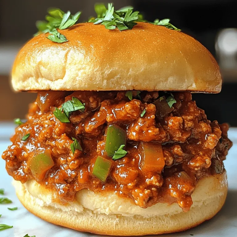 To create the perfect Spicy Cajun Chicken Sloppy Joes, it’s essential to highlight the key ingredients that contribute to the dish's deliciousness. Each component plays a crucial role in building layers of flavor, ensuring every bite is packed with savory goodness.