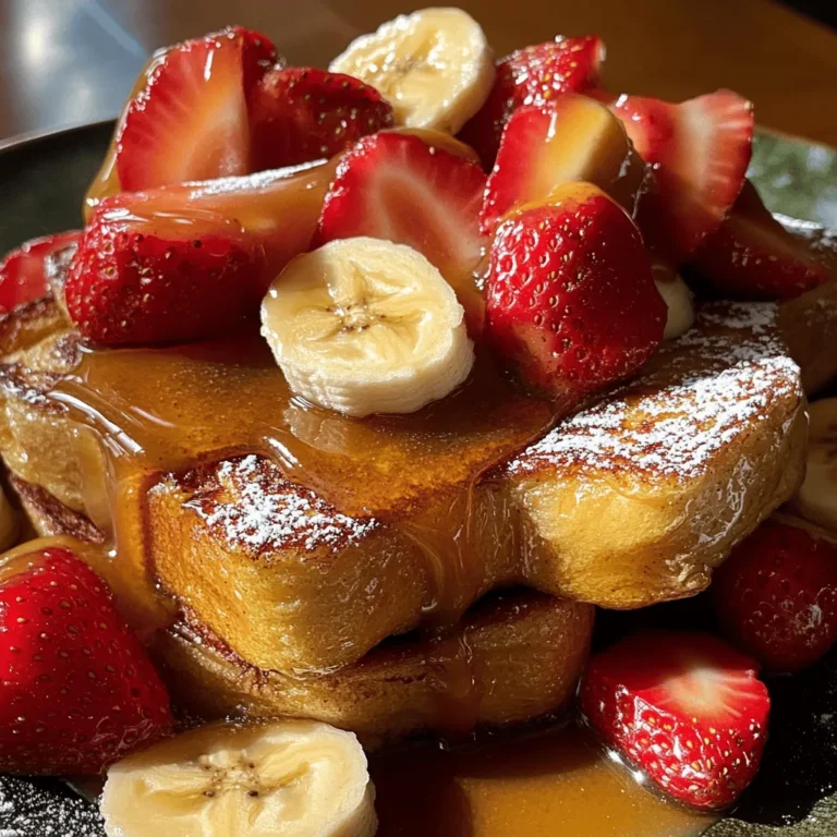 French toast has long held a cherished spot in the pantheon of breakfast dishes, loved for its comforting texture and versatility. This classic meal, often enjoyed on lazy weekends or special occasions, evokes the nostalgia of family gatherings and cozy mornings. Today, we are taking this beloved breakfast staple to new heights with our Caramel Bliss French Toast. This recipe combines the traditional elements of French toast with the indulgent richness of a caramel twist, creating a delightful experience for your taste buds.