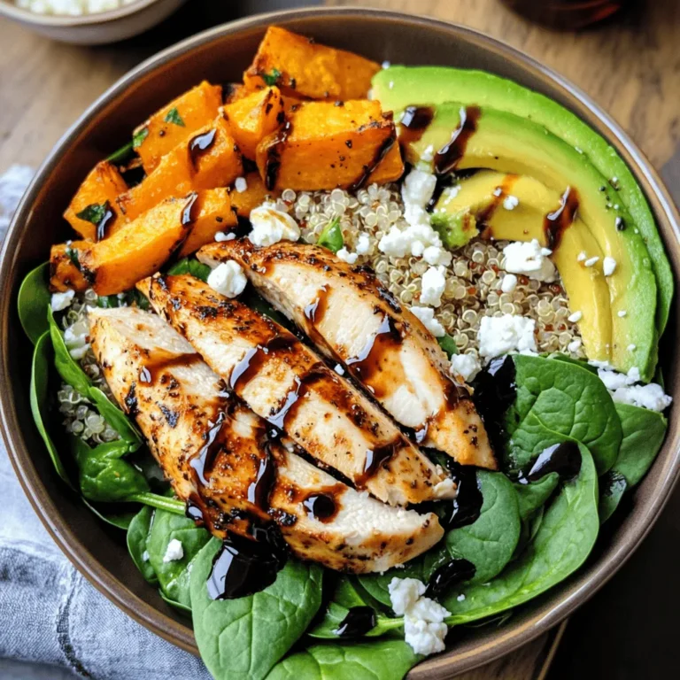 In today's fast-paced world, finding meals that are both nutritious and delicious can be a challenge. Enter the Savory Chicken and Sweet Potato Bliss Bowls, a delightful dish that brings together a medley of flavors and textures, making it a perfect choice for lunch or dinner. This recipe is not only satisfying but also a celebration of wholesome ingredients that nourish your body. With tender chicken, roasted sweet potatoes, and a base of fluffy quinoa, these bowls are packed with nutrients, ensuring that you can enjoy a balanced meal without compromising on taste.