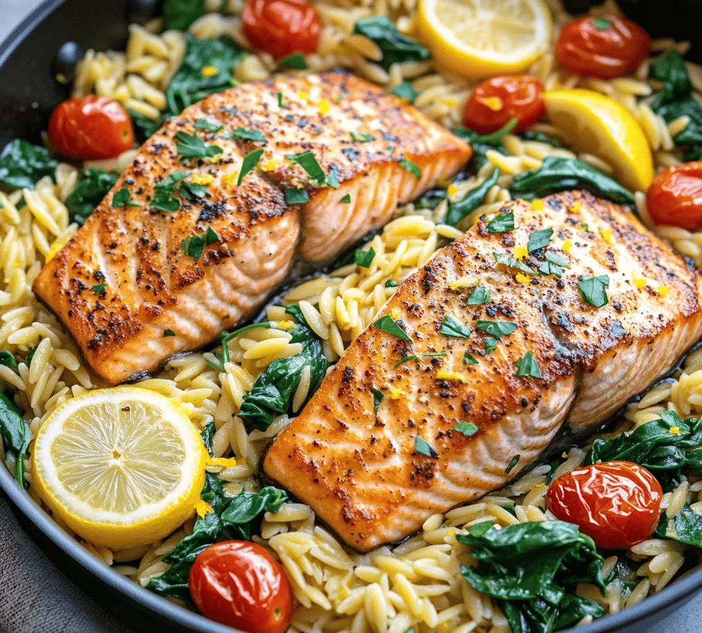 If you’re on the lookout for a meal that strikes the perfect balance between health and flavor, look no further than One Skillet Salmon with Lemon Orzo. This delightful dish marries the rich, buttery taste of salmon with the bright, zesty notes of lemon, all while incorporating the comforting texture of orzo pasta. Not only is it a feast for your taste buds, but it also caters to a busy lifestyle, allowing you to whip up a nutritious meal in under 30 minutes. Whether you’re cooking for yourself or entertaining guests, this easy-to-make recipe is sure to impress while delivering on both nutrition and taste.