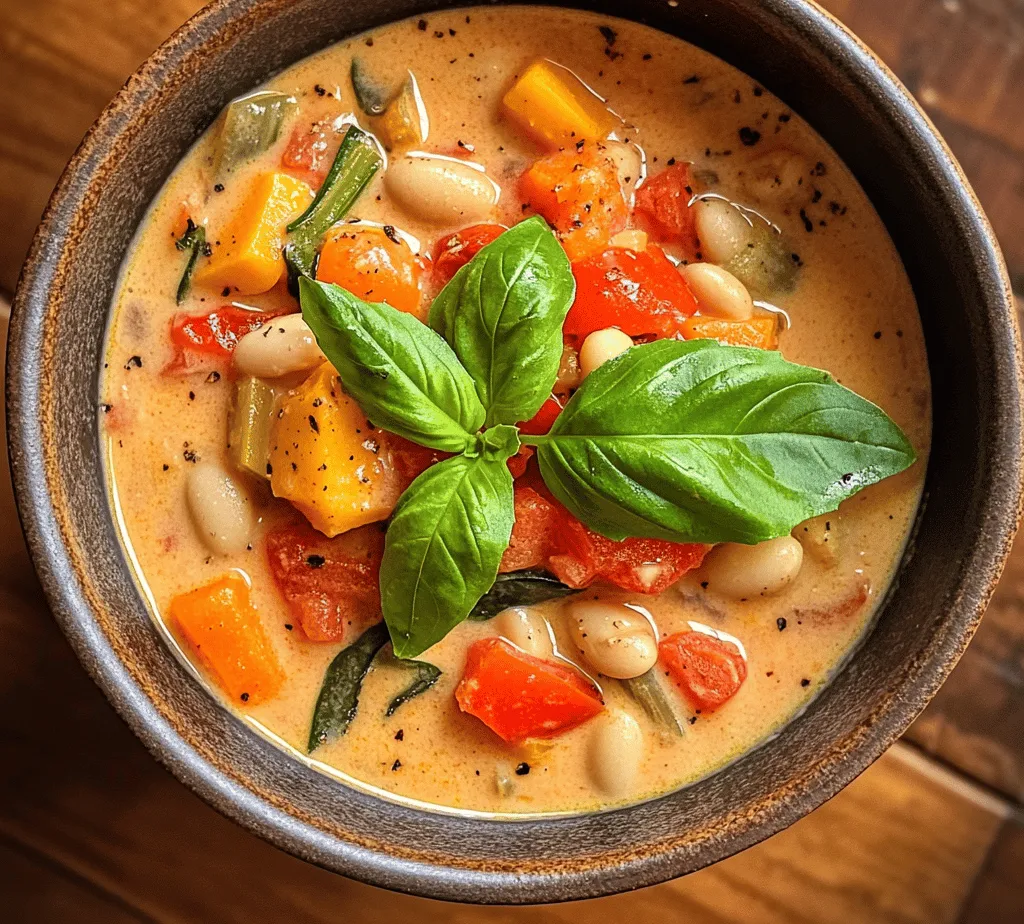 In recent years, plant-based meals have surged in popularity, with more individuals and families embracing the benefits of a vegan lifestyle. This shift is not just a trend; it reflects a growing awareness of the environmental impact of our food choices and a desire for healthier, more sustainable eating habits. Among the myriad of plant-based dishes, the <strong>Creamy Vegan Tomato White Bean Stew</strong> stands out as a comforting and nutritious option that warms both the heart and the palate. This hearty stew is perfect for chilly evenings or any time of year when you crave a nourishing meal.” /></p>
</p>
<p>Simmering is a crucial step in the preparation of any stew, and the Creamy Vegan Tomato White Bean Stew is no exception. This gentle cooking technique not only helps to develop a rich and harmonious flavor profile but also allows the individual ingredients to meld beautifully. As the stew simmers, the tomatoes break down, releasing their natural sweetness, while the white beans absorb the aromatic broth, creating a deep, comforting texture that warms the heart.</p>
</p>
<p>During the cooking process, you may find that the stew thickens more than you’d like. Adjusting the thickness is simple: if you prefer a thinner stew, add a splash of vegetable broth or water. On the other hand, if you want to achieve a heartier consistency, let it simmer uncovered for a few extra minutes. This will allow excess liquid to evaporate and concentrate the flavors. Seasoning is equally important; taste your stew towards the end of cooking and adjust the salt, pepper, and any other seasonings according to your preferences. A dash of vinegar or a squeeze of lemon juice can brighten the flavors, so don’t hesitate to experiment!</p>
</p>
<h3>Flavor Enhancements and Variations</h3>
</p>
<p>One of the joys of making a stew like this is the ability to customize it to your liking. There are countless herbs and spices that can enhance the base recipe. For example, consider incorporating thyme or rosemary for a more earthy flavor, or add a pinch of smoked paprika for a subtle smokiness. Fresh basil and oregano also work wonderfully, especially if you want to give your stew a more Italian flair.</p>
</p>
<p>If you’re looking to boost the nutritional profile or simply add more texture, consider including additional vegetables. Zucchini, spinach, or kale are excellent choices that can be easily folded into the stew. Not only do they add color and nutrients, but they also complement the creamy tomato base beautifully. For a heartier option, you might want to include diced sweet potatoes or even mushrooms, which will absorb the flavors of the stew and provide an umami kick.</p>
</p>
<p>For those who enjoy a bit of heat, adding red pepper flakes, diced jalapeños, or a splash of hot sauce can elevate the stew’s flavor profile. If you prefer a hint of sweetness, consider stirring in a tablespoon of maple syrup or a pinch of sugar to balance out the acidity of the tomatoes. The beauty of this stew lies in its versatility; feel free to adjust the spice levels and sweetness to suit your personal taste.</p>
</p>
<h3>Serving Suggestions and Pairings</h3>
</p>
<p>When it comes to serving your Creamy Vegan Tomato White Bean Stew, the right accompaniments can elevate your meal. A thick slice of crusty bread is perfect for dipping and soaking up the delicious broth. Alternatively, serving the stew over a bed of fluffy quinoa or brown rice not only adds substance but also makes for a well-rounded meal. These options provide a satisfying base that complements the stew’s creamy texture.</p>
</p>
<p>Garnishing your stew can enhance both its presentation and flavor. Fresh herbs like parsley or basil sprinkled on top add a burst of color and freshness. A drizzle of olive oil or a dollop of vegan sour cream can also add richness and visual appeal. For an extra crunch, consider topping your stew with toasted pumpkin seeds or croutons, creating a delightful contrast to the creamy base.</p>
</p>
<p>If you have leftovers, storing them properly is essential for maintaining flavor and texture. Allow the stew to cool completely before transferring it to an airtight container. It can be stored in the refrigerator for up to five days or frozen for longer shelf life. When reheating, add a splash of broth or water to restore the creamy consistency, as the stew may thicken while stored.</p>
</p>
<h3>Conclusion</h3>
</p>
<p>The Creamy Vegan Tomato White Bean Stew is not only a delicious and comforting dish but also a healthy option that caters to a variety of dietary needs. Packed with plant-based protein, fiber, and a medley of vitamins from the vegetables, this stew is an excellent choice for anyone looking to enjoy a wholesome meal. Its adaptability allows you to experiment with different flavors and ingredients, making it a perfect recipe to suit any palate.</p>
</p>
<p>We encourage you to try this recipe, whether you are a seasoned chef or a beginner in the kitchen. Preparing plant-based dishes can be straightforward and rewarding, offering a delightful way to nourish yourself and your loved ones. Embrace the culinary adventure and savor the comforting warmth of this creamy stew—your taste buds will thank you!</p>
<div id=
