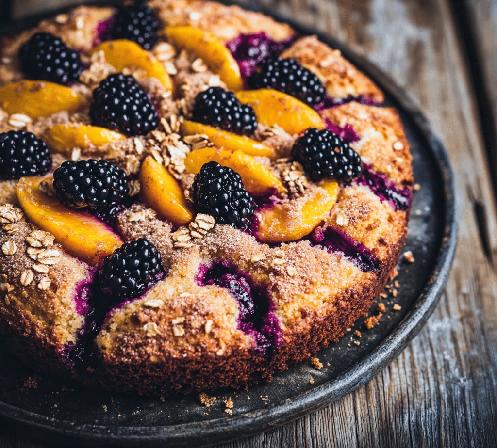 When it comes to baking, the technique is just as crucial as the ingredients used. One vital aspect of baking this Peach Blackberry Coffee Cake is the process of folding in the fruits. It is essential to handle the batter gently and avoid overmixing. Overmixing can lead to a dense and tough cake, as it incorporates too much air and activates the gluten in the flour. Instead, use a spatula to fold the diced peaches and blackberries into the batter. Aim to combine them until they are just incorporated, allowing the fruits to maintain their shape and providing bursts of flavor with every bite.
