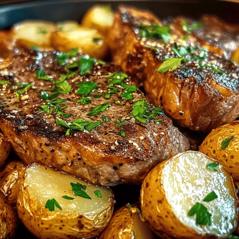 Garlic Butter Steak and Potatoes is a dish that epitomizes comfort food, merging succulent beef with creamy potatoes and aromatic herbs. This recipe stands out not just for its rich flavors but also for its versatility—it can easily transition from an elegant dinner party centerpiece to a quick and satisfying weeknight meal. The allure of this dish lies in its simplicity; even novice cooks can achieve restaurant-quality results with just a few key techniques. Meanwhile, seasoned chefs will appreciate the opportunity to showcase their skills with a classic dish that never fails to impress.